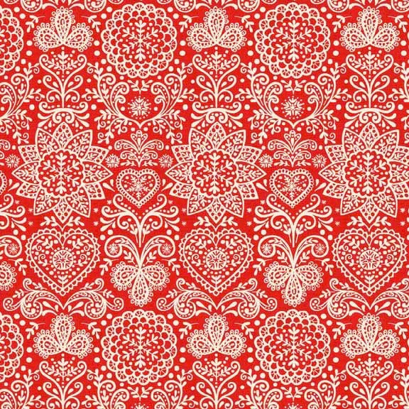 The 'Scandi Christmas 4 RED' Fat Quarter Bundle - Makower