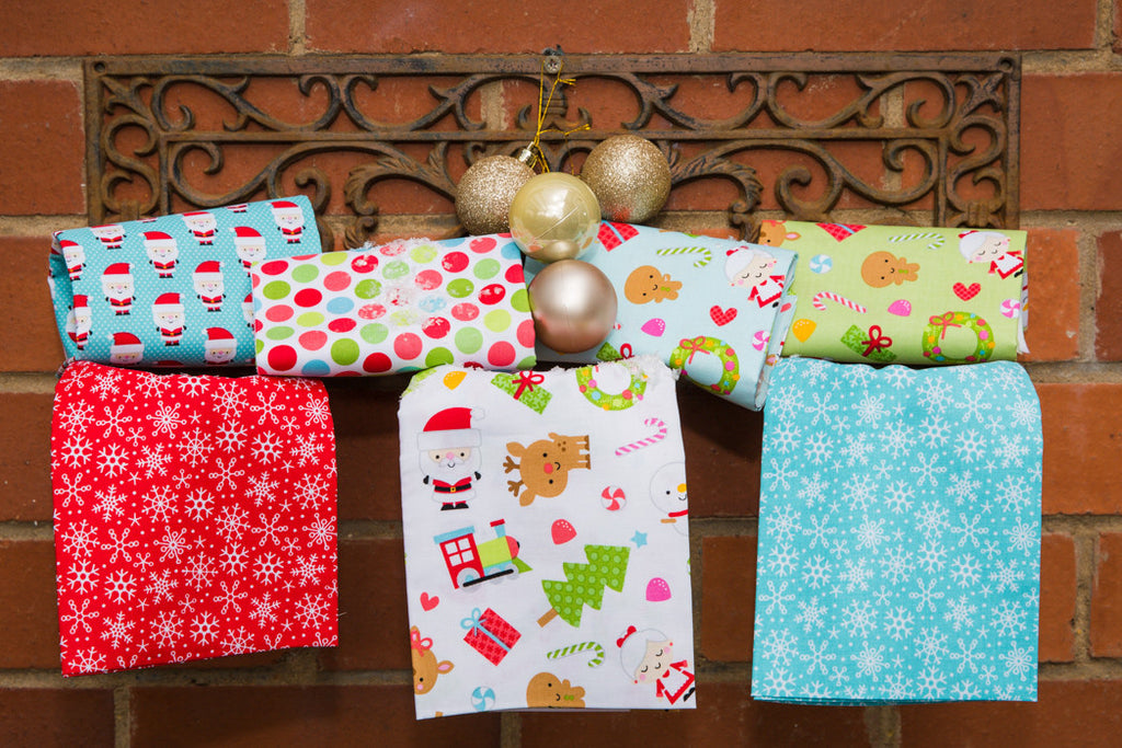 The 'Charlotte' Fat Quarter Bundle - Santa Express - Riley Blake Designs