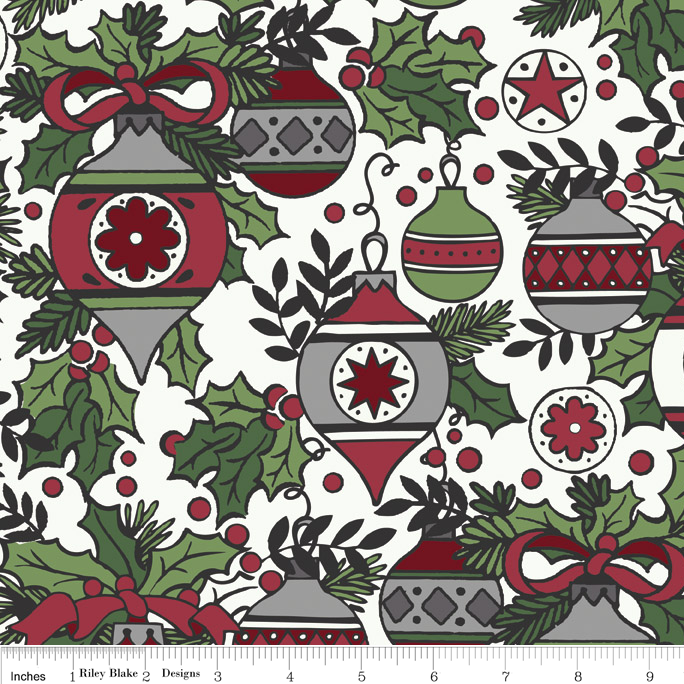 The 'Sharon' Fat Quarter Bundle - Holly Jolly - Riley Blake Designs