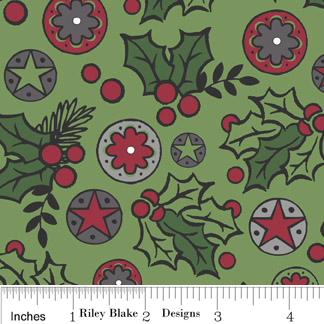 The 'Sharon' Fat Quarter Bundle - Holly Jolly - Riley Blake Designs