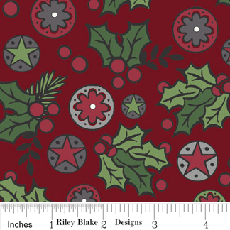 The 'Sharon' Fat Quarter Bundle - Holly Jolly - Riley Blake Designs