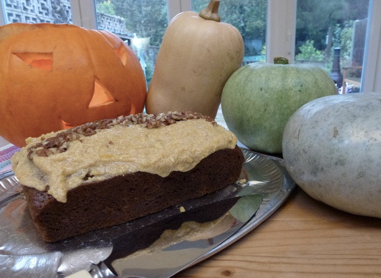 Halloween Sewing Party and a Pumpkin Loaf Cake