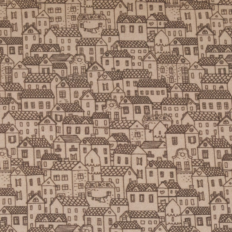 FQ1168 Little Town - Matilda - Indigo Fabrics