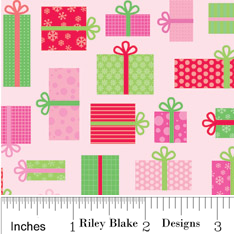 FQ0241 Postcards For Santa GREEN - Riley Blake Designs